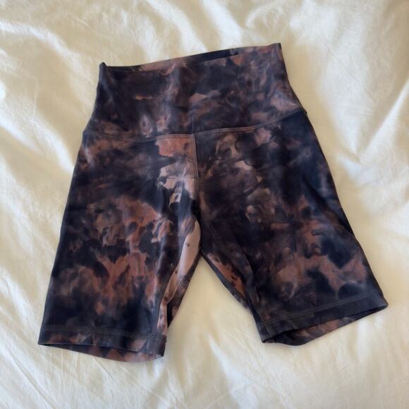 Lululemon Align Short 8" *Diamond Dye Graphite Grey Pink Pastel Size 4 - Picture 4 of 5